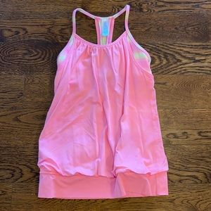 Ivivva Tank Top with built in sports bra for girls - size 12